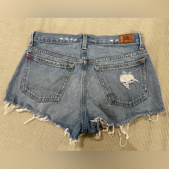 BDG Women's Ripped Blue Jean Shorts size 26 - Picture 2 of 5